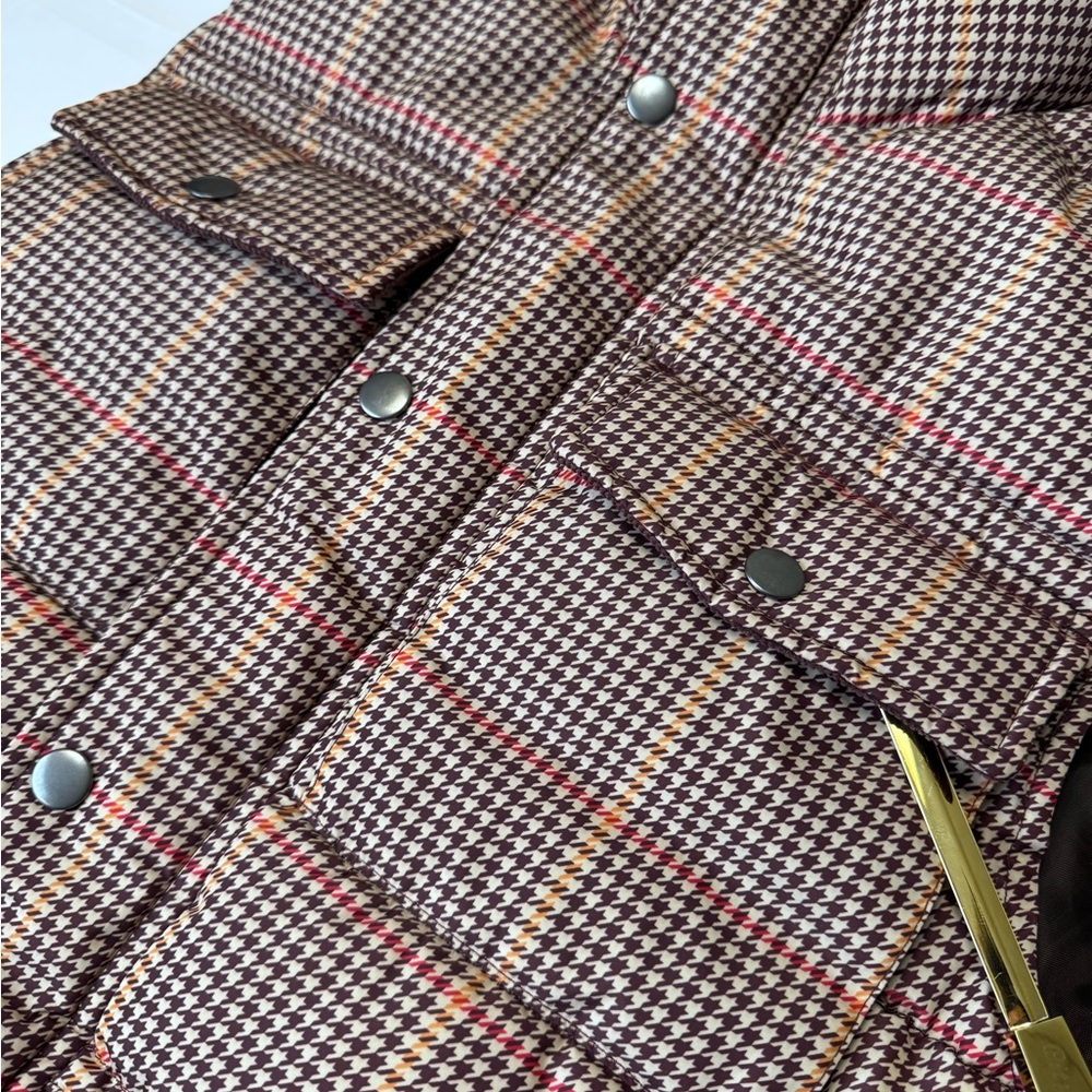 Goodfellow & Co Brown and Red Puffer Vest - Picture 6 of 7